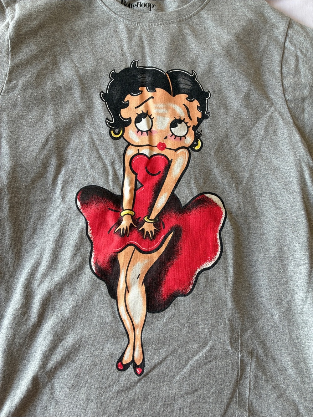 Betty Boop Grey Tee size medium